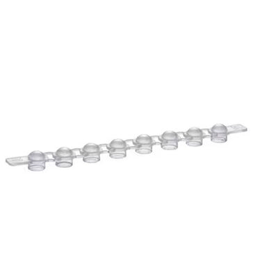 22500. TAPA PCR CLEAN INCOLORO EN TIRA DE 12, PAQUETE C/10 TIRAS C/12 PIEZAS EPPENDORF