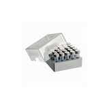 30242. CAJA DE ALMACENAMIENTO POLIPROPILENO P/25 TUBOS DE 5ML C/TAPA Y CODIGO ALFANUMERICO, ESTERILIZABLE EN AUTOCLAVE EPPENDORF