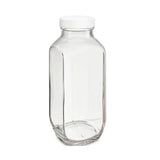 51761. FRASCO DE VIDRIO CLARO 60ML CUADRADO C/TAPA ROSCA FENOLICA C/LINER DE VINYL C/5, GLC01298 - QORPAK