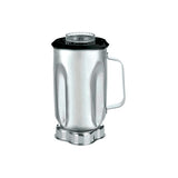 24997. VASO DE ACERO INOXIDABLE 1LT C/TAPA Y ASA P/LICUADORA MODELO 700, 7011, CB10, CB15, CAC33 WARING