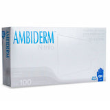 51843. GUANTES DE NITRILO AZUL ROYAL TALLA CHICA C/100 - AMBIDERM