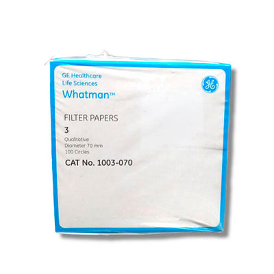22208. PAPEL FILTRO #3 7CM C/100 WHATMAN