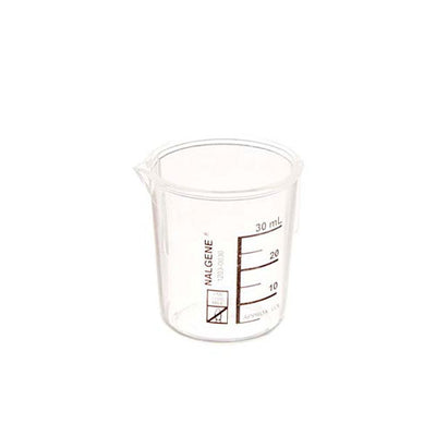 12236. VASO DE PRECIPITADO DE POLIMETILPENTANO 30ML PAQUETE C/4 PIEZAS- NALGENE