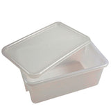 23370. CAJA DE POLIPROPILENO TOTE 12.25 X 7.875 X 5.25PULG COLOR NATURAL, 410535 DYNALON