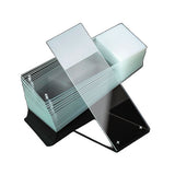 30325. PORTAOBJETOS DE VIDRIO 25X72MM BLANCO DIAMANTE C/BORDE RECTIFICADO A 90° ESMERILADO PAQUETE C/72 PIEZAS GLOBE SCIENTIFIC