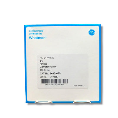 22934. PAPEL FILTRO #43 9CM C/100 WHATMAN
