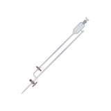 23347. BURETA DE VIDRIO 5ML CLASE A C/LLAVE DE TEFLON ORIFICIO RECTO Y TUBO DE LLENADO LATERAL KIMAX