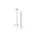 24138. PROBETA (MEDIDA CILINDRICA) DE VIDRIO 25ML CLASE A DOBLE ESCALA METRICA BLANCA BASE HEXAGONAL C/TOPE SAFE-GARD KIMAX