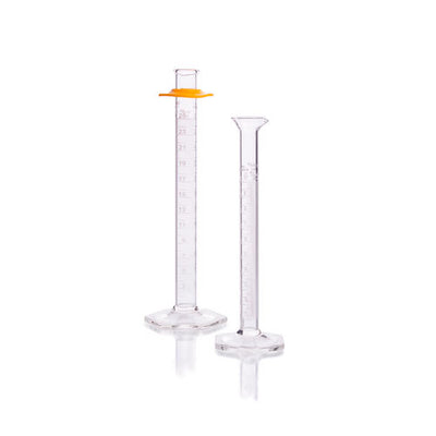 52380. PROBETA (MEDIDA CILINDRICA) DE VIDRIO 500ML CLASE A DOBLE ESCALA METRICA BLANCA BASE HEXAGONAL C/BUMPER - KIMAX