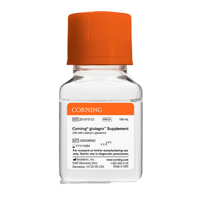 51326. SUPLEMENTO GLUTAGRO SOLN 200MM, 100X, 8.5G/L NACL GLUTAGRO 100ML - CORNING