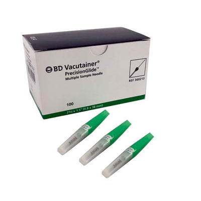 28885. AGUJA TOMA MULTIPLE VERDE 21GX38MM C/100 BD VACUTAINER