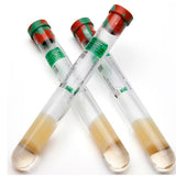 28914. TUBO DE PLASTICO TAPON VERDE-ROJO 8ML, 16X125MM C/60 BD VACUTAINER