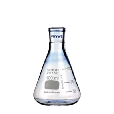 23574. MATRAZ ERLENMEYER DE VIDRIO 250ML CUELLO ANGOSTO SB29 SCHOTT DURAN