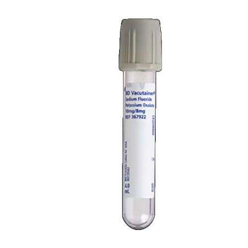 28893. TUBO DE PLASTICO TAPON BLANCO 4ML, 13X75MM C/100 BD VACUTAINER