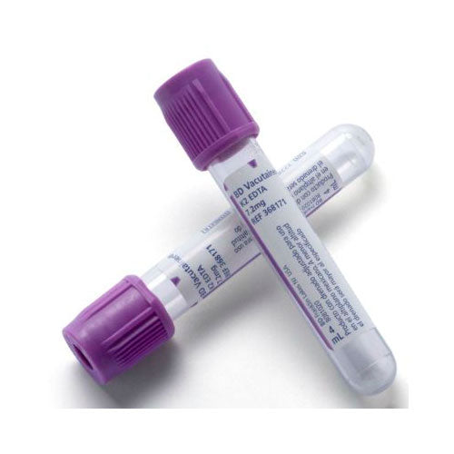 28898. TUBO DE PLASTICO TAPON LILA 4ML, 13X75MM C/100 BD VACUTAINER