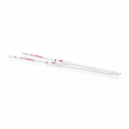 52253. PIPETA VOLUMETRICA DE VIDRIO 0.5ML CLASE A TD, CERTIFICADA POR LOTE Y SERIALIZADA - KIMAX