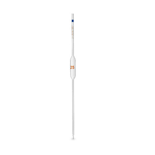 52032. PIPETA VOLUMETRICA DE VIDRIO 20ML CLASE B CODIGO COLOR - KIMAX