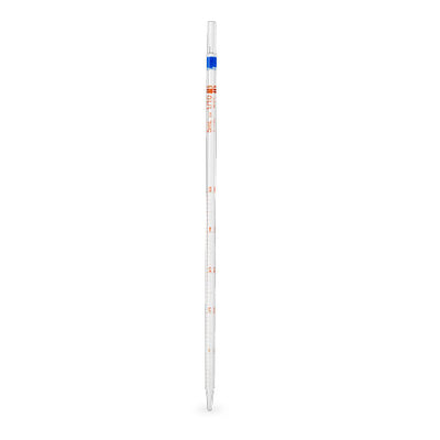 52034. PIPETA SEROLOGICA 25ML VIDRIO P/TAPON DE ALGODON CODIGO COLOR BLANCO - KIMAX