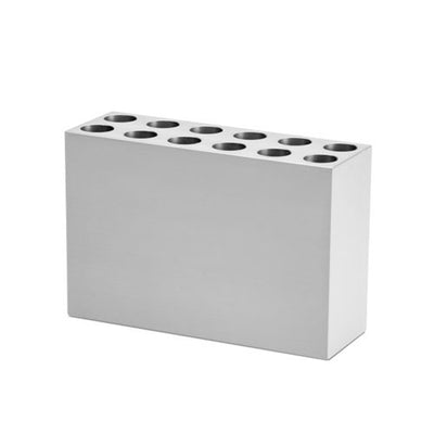 31307. GRADILLA P/12 TUBOS CONICOS 15ML, 16-17MM, DE ALUMINIO LABCONCO