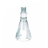 1319. MATRAZ ERLENMEYER DE VIDRIO 25ML BOCA ANGOSTA C/TAPON ESMERILADO - PYREX