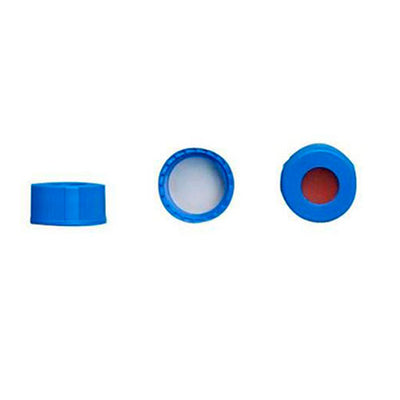 2124. TAPON DE ROSCA DE POLIPROPILENO ROSA 9MM C/SEPTA PTFE/SILICON PAQUETE C/100 PIEZAS - FINNERAN