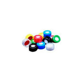 2134. TAPON DE ROSCA DE POLIPROPILENO VERDE 9MM RAM SMOOTH CAP PTFE/SILICON W/SLIT LINED PAQUETE C/100 PIEZAS - FINNERAN