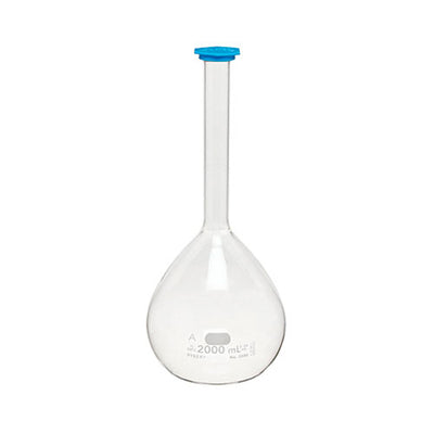 3463. MATRAZ VOLUMETRICO DE VIDRIO 2LT CLASE A C/TAPA A PRESION - PYREX