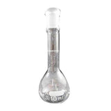 1274. MATRAZ VOLUMETRICO DE VIDRIO CLASE A 10ML C/TAPON DE TEFLON - PYREX