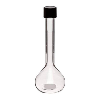 1268. MATRAZ VOLUMETRICO DE VIDRIO CLASE A 25ML C/TAPA DE ROSCA - PYREX