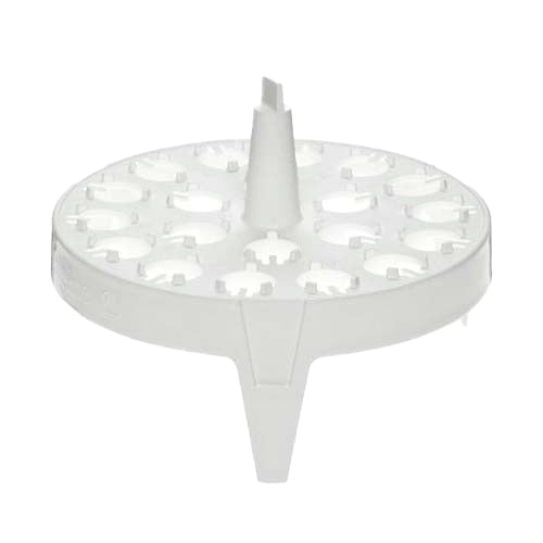 1492. GRADILLA P/20 MICROTUBOS 1.0/1.2/1.5/2.0ML, FLOTANTE POLIPROPILENO BLANCO PAQUETE C/2 PIEZAS - NALGENE