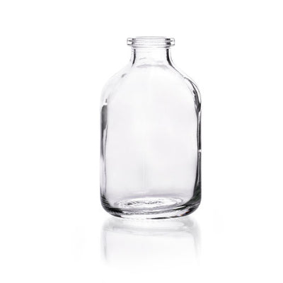 51889. FRASCO DE VIDRIO CLARO 60ML P/SUERO P/SELLO DE ALUMINIO C/144 - KIMAX