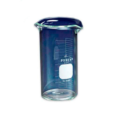 15276. VASO DE VIDRIO FARMACEUTICO 1LT DOBLE PICO Y GRADUACION - PYREX
