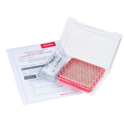 52080. KIT DE VIAL VIDRIO CLARO 2ML CON TAPON DE ROSCA NIVEL 3 C/100 - THERMO SCIENTIFIC