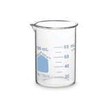 15023. VASO DE PRECIPITADO DE VIDRIO 100ML FORMA BAJA GRADUADO PAQUETE C/10 PIEZAS - PYREX VISTA
