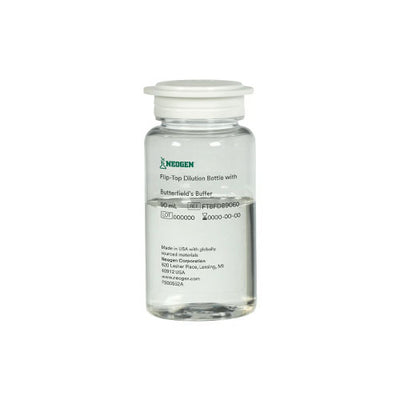 50237. FRASCO DILUCION FLIPTOP DE BUFFER BUTTERFIELD C/TAPA C/ 60 VIALES - NEOGEN