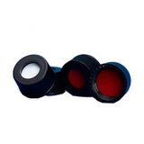 12053. TAPA ABIERTA DE POLIPROPILENO NEGRO 13-425MM C/SEPTA ROJO TEFLON/SILICON 0.065PULG PAQUETE C/100 PIEZAS FINNERAN