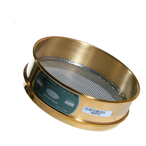 23362. TAMIZ (CEDAZO) 8PULG MARCO DE LATON Y MALLA DE ACERO INOXIDABLE #8, ABERTURA 2.36MM, 8BS8F ADVANTECH