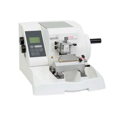 55634. MICROTOMO ROTATORIO ELECTRONICO MOD. HM340E (INCLUYE REPELENTE 100ML, HERRAMIENTAS, PLACA, GUARDAPOLVO, MANUAL, PINZA DE CASSETE Y PORTACUCHILLAS) 115V, 60HZ EPREDIA