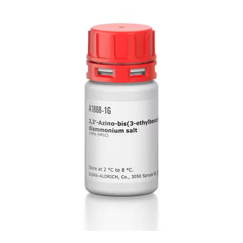 51719. ACIDO 2,2'-ACINO-BIS(3-ETILBENZOTIAZOLINA-6-SULFONICO) SAL DE AMONIO HPLC 98% POLVO CROMOGENICO 1GR - SIGMA-ALDRICH