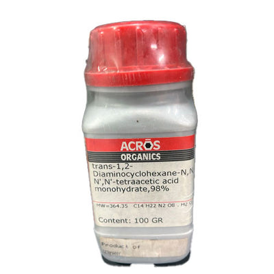 51771. ACIDO TRANS-1,2-DIAMINOCICLOHEXANO-N,N,N,N-TETRACETICO MONOHIDRATADO 100GR - ACROS ORGANICS