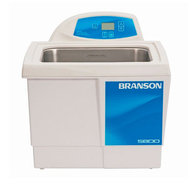 56264. BAÑO ULTRASONICO DIGITAL 9.5LT (2.5GAL) MOD. CPX5800-E C/TEMPORIZADOR DIGITAL 90 MINUTOS, DESGASIFICADOR, CONTROL DE ALTA/BAJA POTENCIA Y TAPA 230V BRANSON