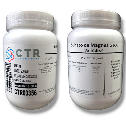 Sulfato de Magnesio 500gr