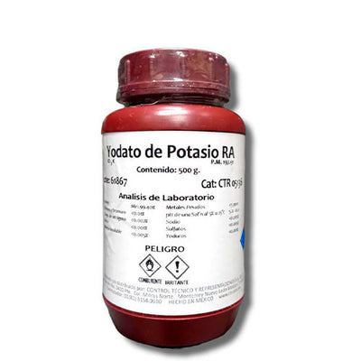 24556. YODATO DE POTASIO RA 500GR CTR