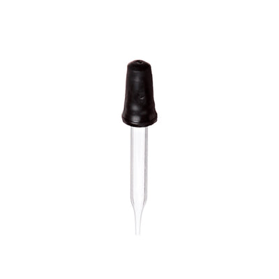 23839. GOTERO DE VIDRIO 2ML, LARGO 70MM, BULBO CONICO DE CAUCHO NEGRO PAQUETE C/20 PIEZAS, BPB002 UNITED SCIENTIFIC