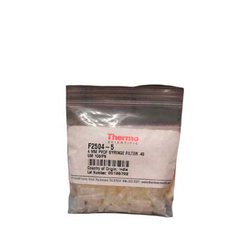 14535. FILTRO JERINGA PVDF 4MM, 0.45UM TARGET 2 NO ESTERIL C/100 THERMO SCIENTIFIC