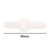 5127. BARRA MAGNETICA FORMA DE SATURNO DE TEFLON 50MM COLOR BLANCA BEL-ART