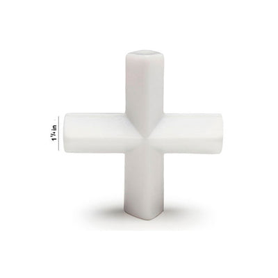 5192. BARRA MAGNETICA FORMA DE CRUZ DE TEFLON 14.3 X 31.8MM BLANCA - BEL-ART