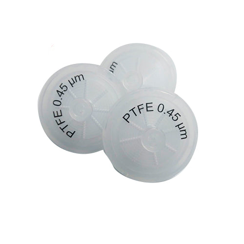 23148. FILTRO JERINGA PTFE 25MM, 0.45UM NO ESTERIL C/100 GVS