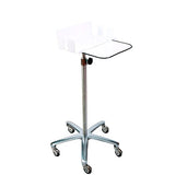 24016. CARRITO DE ACERO P/COLECCION DE MUESTRAS DE FLEBOTOMIA, ALTURA AJUSTABLE DELUXE C/5 RUEDAS HEATHROW