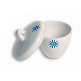 22827. CRISOL DE PORCELANA 5ML FORMA ALTA C/TAPA PAQUETE C/3 PIEZAS UNITED SCIENTIFIC
